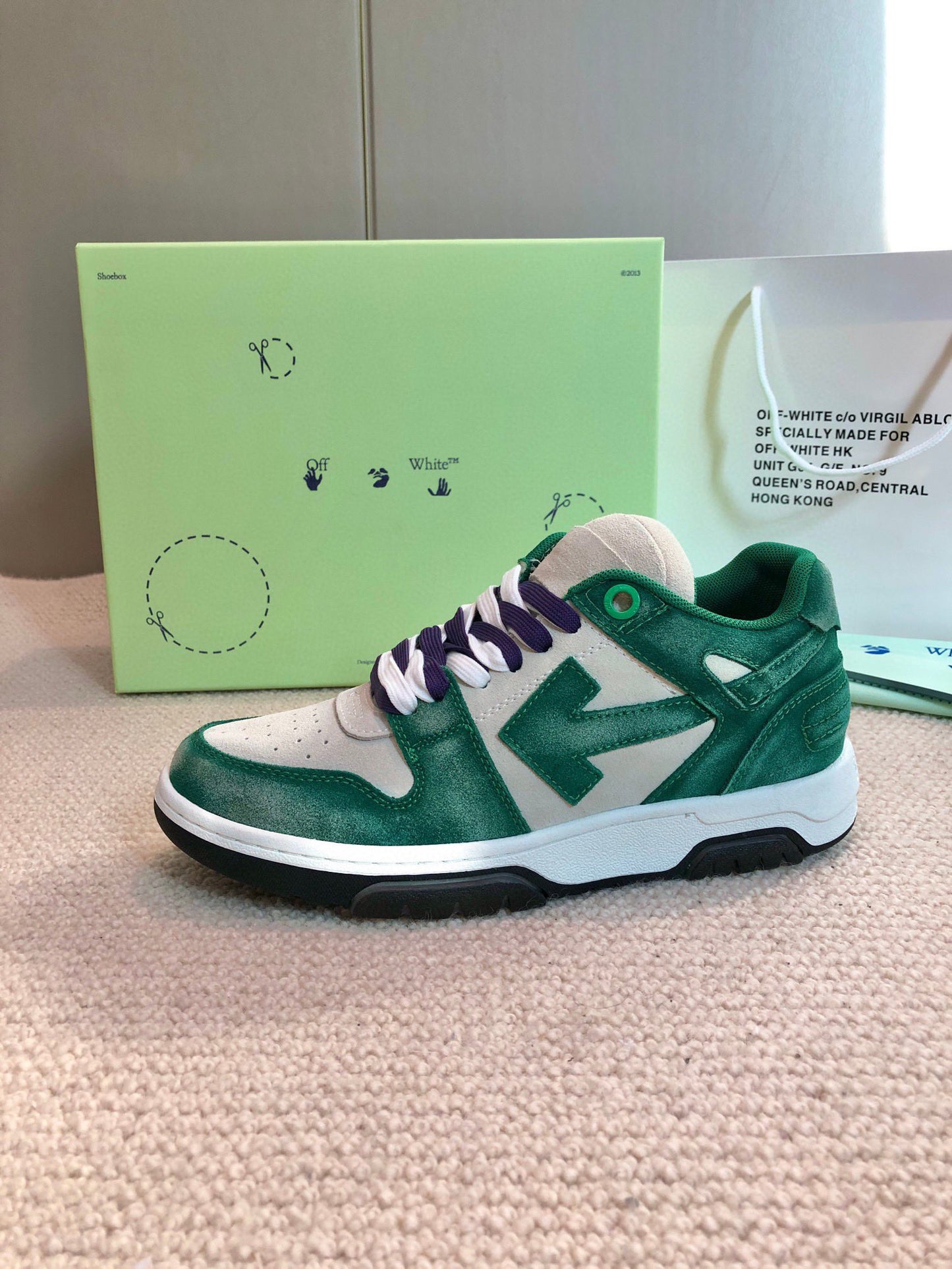 Scarpe Off Verdi e Bianche