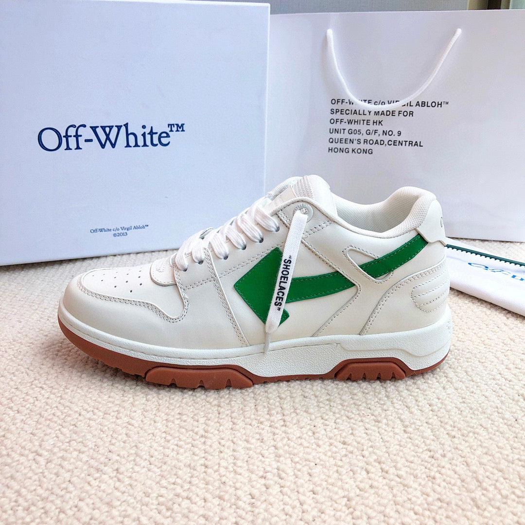 Scarpe Off Bianche e Verdi