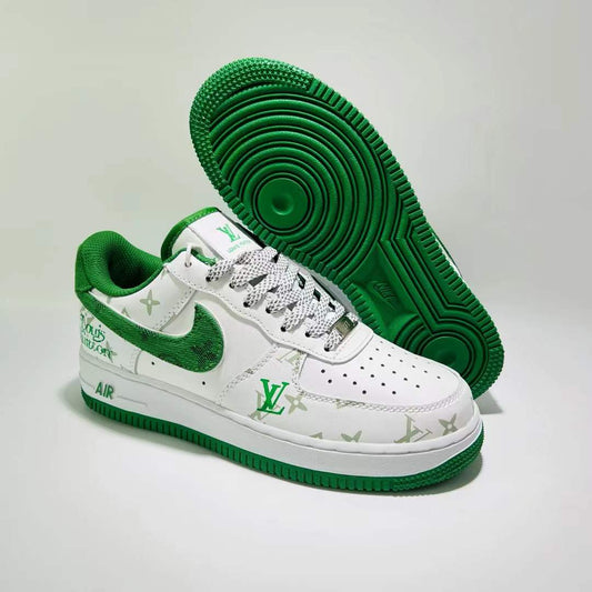 AF1 x LV Green and White