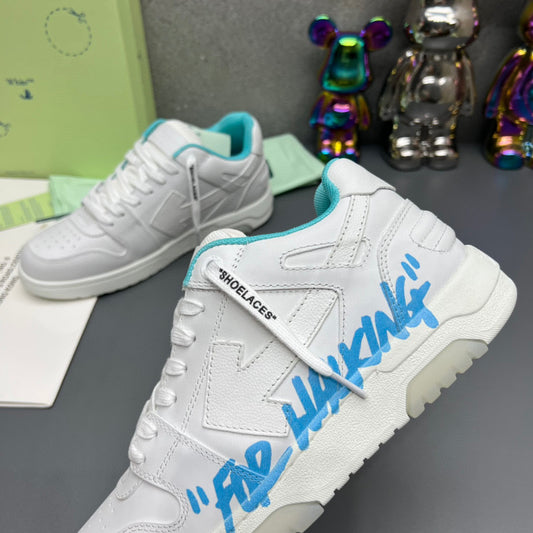 Scarpe Off Bianche e Celesti